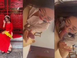 Em gái kính cận trong bộ đồ công sở