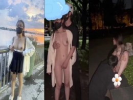 Em gái hồn nhiên cởi đồ ở sân trường cho cả trai lạ check thử