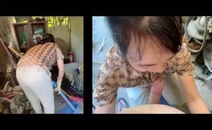 Chị đang dọn kho cũng không yên với thằng em